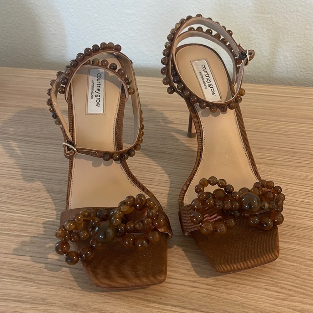 Courtney Grow x Antonio Melani Beaded Heels